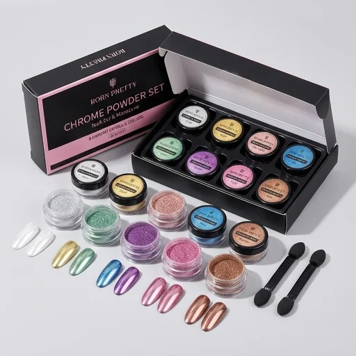 Born Pretty Chrome Powder Set